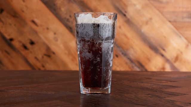 A glass of Coca-Cola Classic