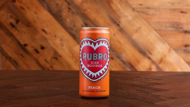 A can of RUBRO Peach